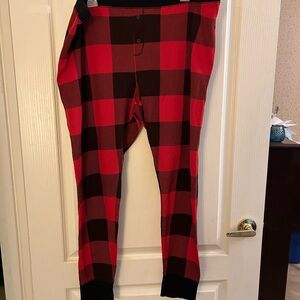 OLD NAVY Womens’ Red Black Checked Thermal Jogger Pajama Pants XXL